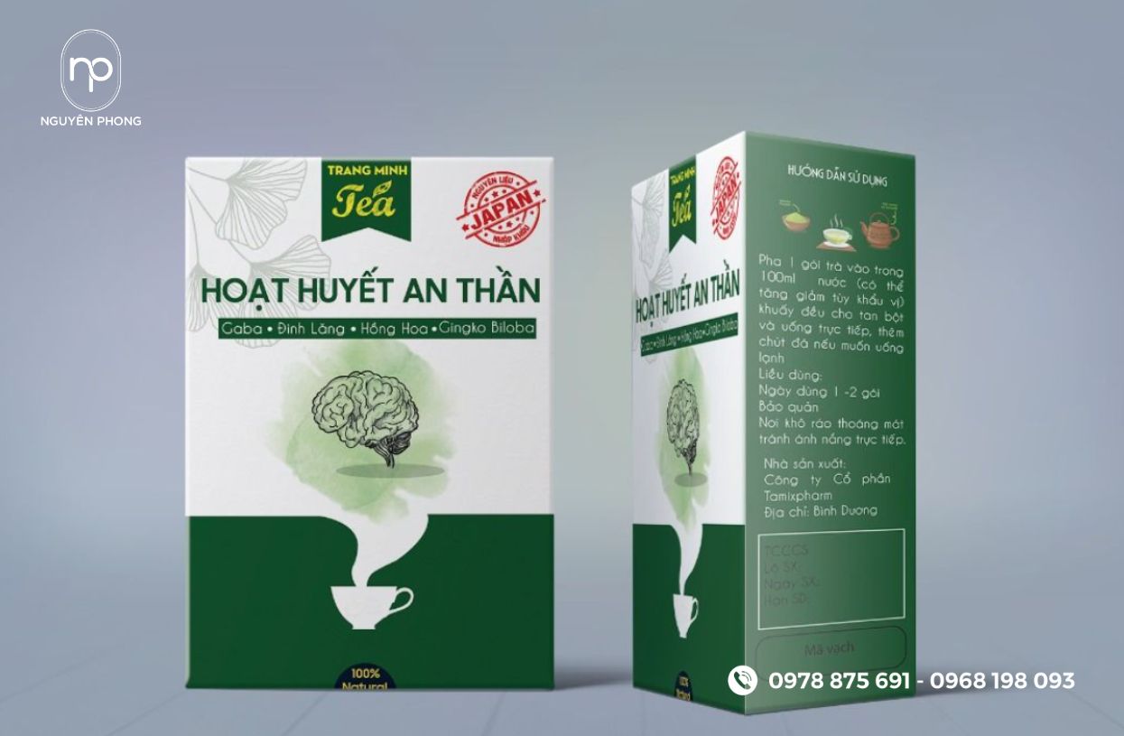Mẫu hộp thuốc hoạt huyết an thần